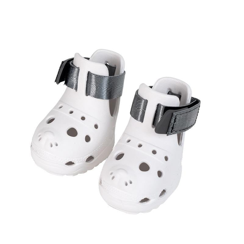 2025 New Dog Shoes Hole Shoes Spring and Summer Breathable Dog Sandals Outdoor Dog Paw Protection Soft Sole Pet Shoes