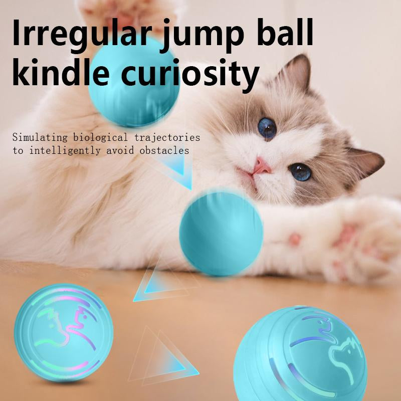 2-In-1 Interactive Pet Ball!Auto-Rolling Cat Toy & Dog Chase Ball with Motion Sensor️Reduce Anxiety, Silent Mode & Non-Toxic! Perfect for Cats/Dogs! Cattoys Puppy Essentials Cat Stuff