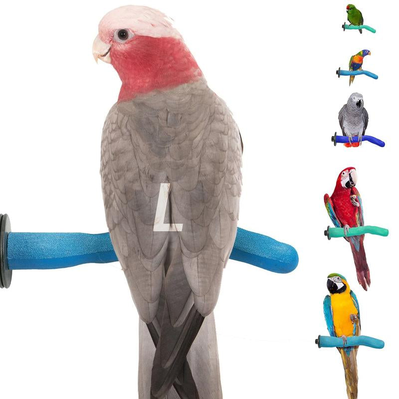 Sweet Feet & Beak Safety Pumice Bird Perch, Large 1-1/2" X 12" - Lightweight Nail Trimming Perch for Parrots, Healthy Beak & Feet - Cage Accessory