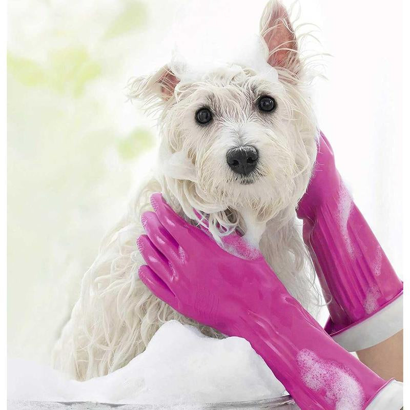 Living Reuseable Rubber Cleaning Gloves (Small, 5 Pairs), Protection Household Gloves