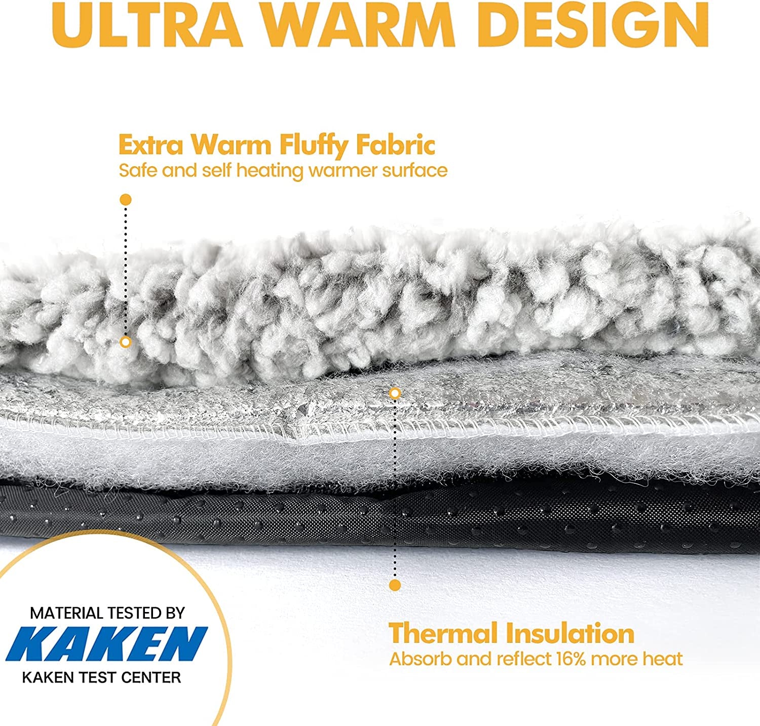 Self Warming Cat Bed Self Heating Cat Dog Mat 24 X 18 Inch Extra Warm Thermal Pet Pad for Indoor Outdoor Pets with Removable Cover Non-Slip Bottom Washable Light Grey Non Electric