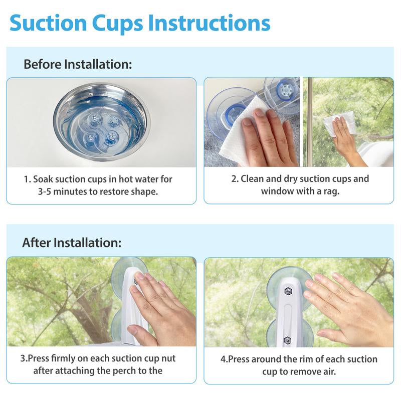 Cat Window Bed Cat Window Hammock – Cozy Reversible Fabric, Strong Suction, Easy Install