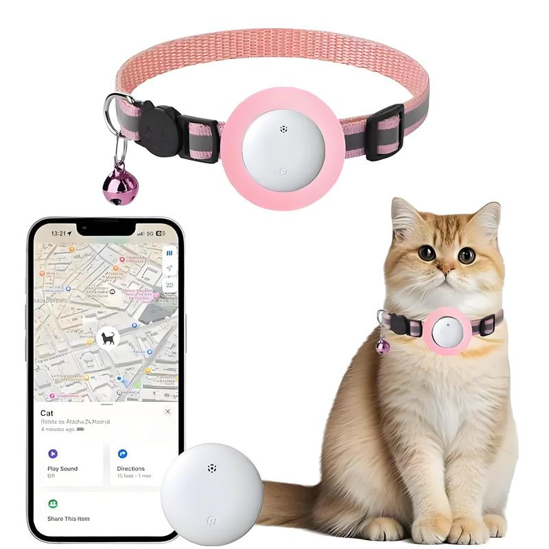 Mini Cat Pet Tracker, GPS Pet Cat Collar Set, Suitable for Luggage, Dogs, Cats, Pets, Car Positioning Tracking Device Personalized Dog Harness