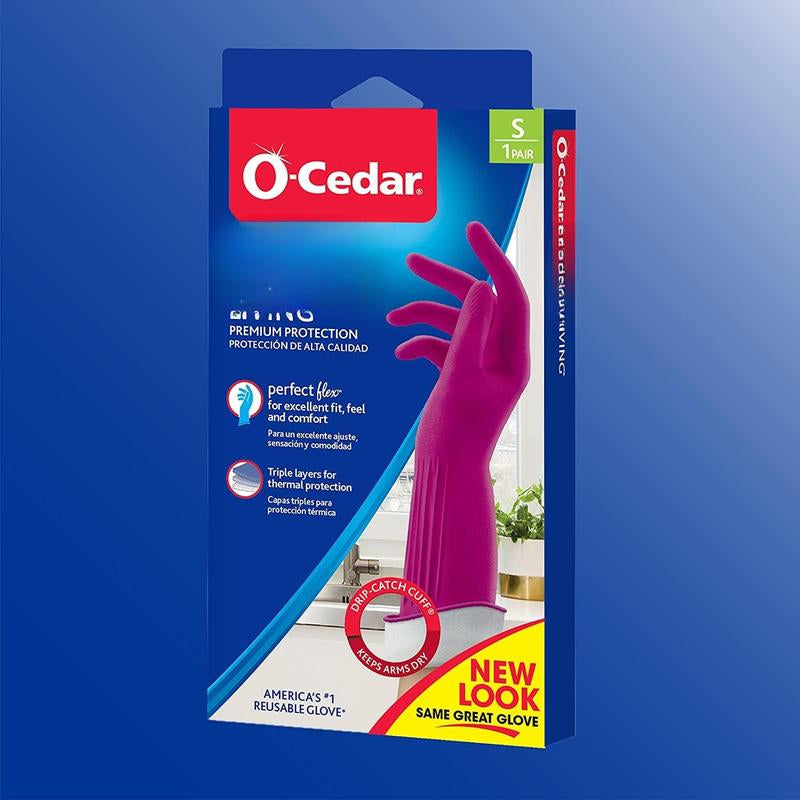 Living Reuseable Rubber Cleaning Gloves (Small, 5 Pairs), Protection Household Gloves