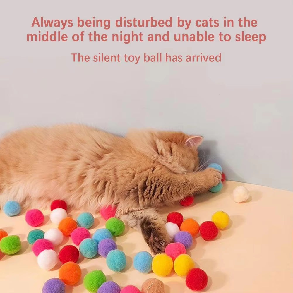 Cat Toys Interactive Launch Training Toy for Pet Kitten Creative Mini Shooting Gun Games Stretch Plush Ball Toys Pet Supplies