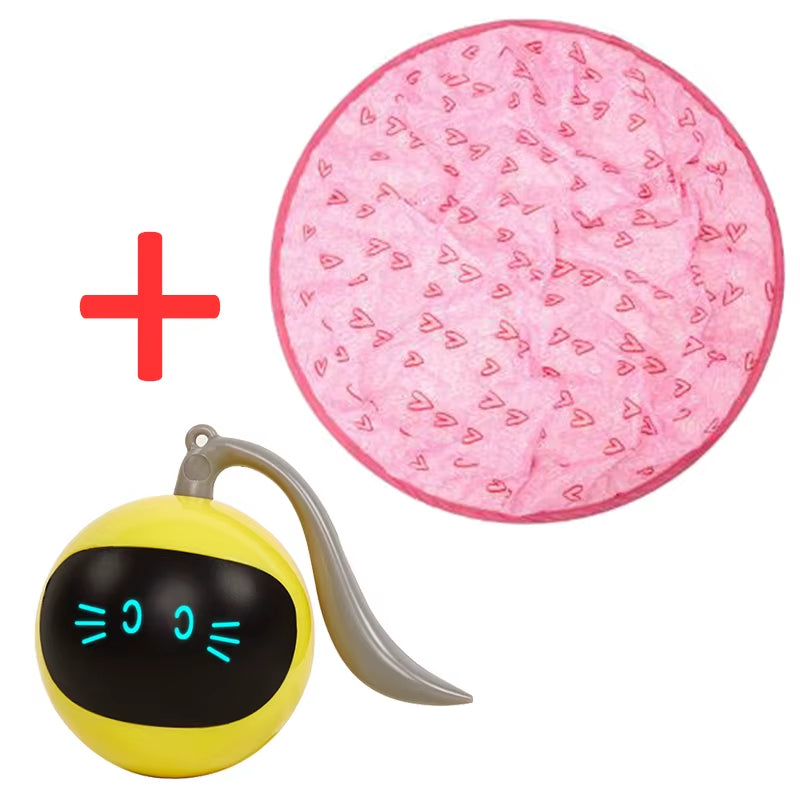 Interactive Cat Toys Automatic Electric Motion Undercover Moving Bouncing Rolling Ball Funny Interactive Pet Toy for Indoor Cat