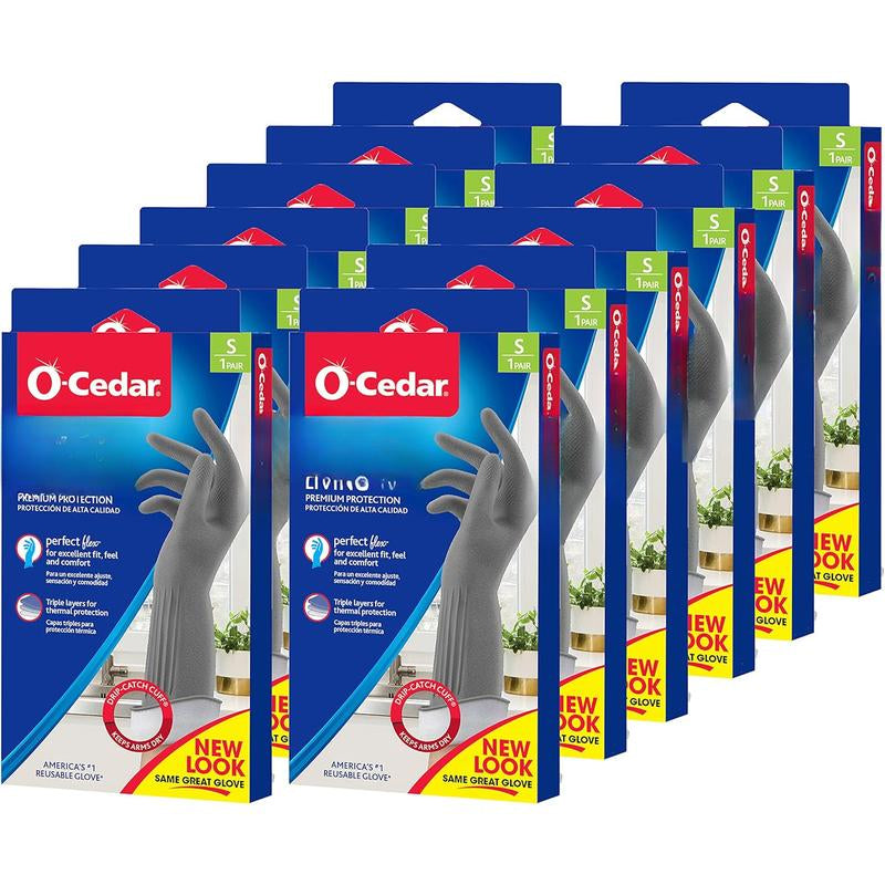 Living Reuseable Rubber Cleaning Gloves (Small, 5 Pairs), Protection Household Gloves