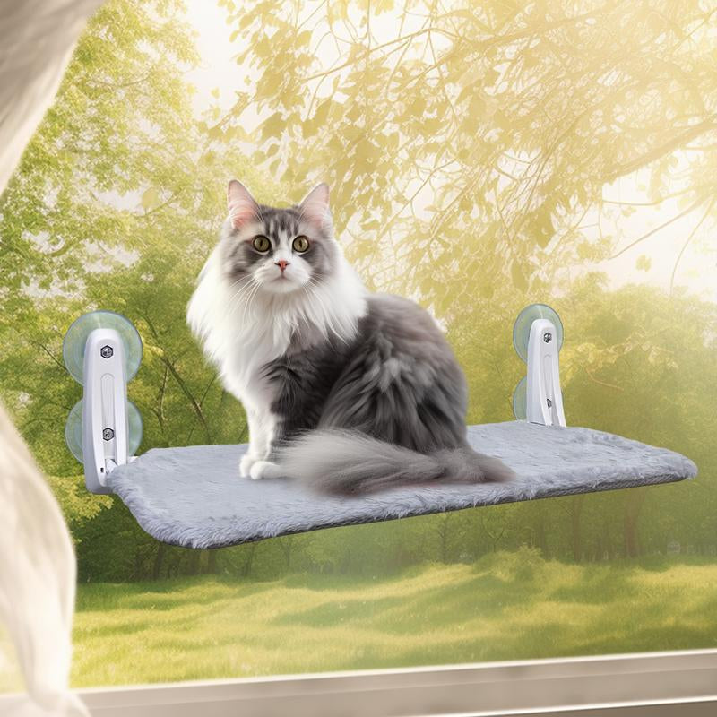 Cat Window Bed Cat Window Hammock – Cozy Reversible Fabric, Strong Suction, Easy Install
