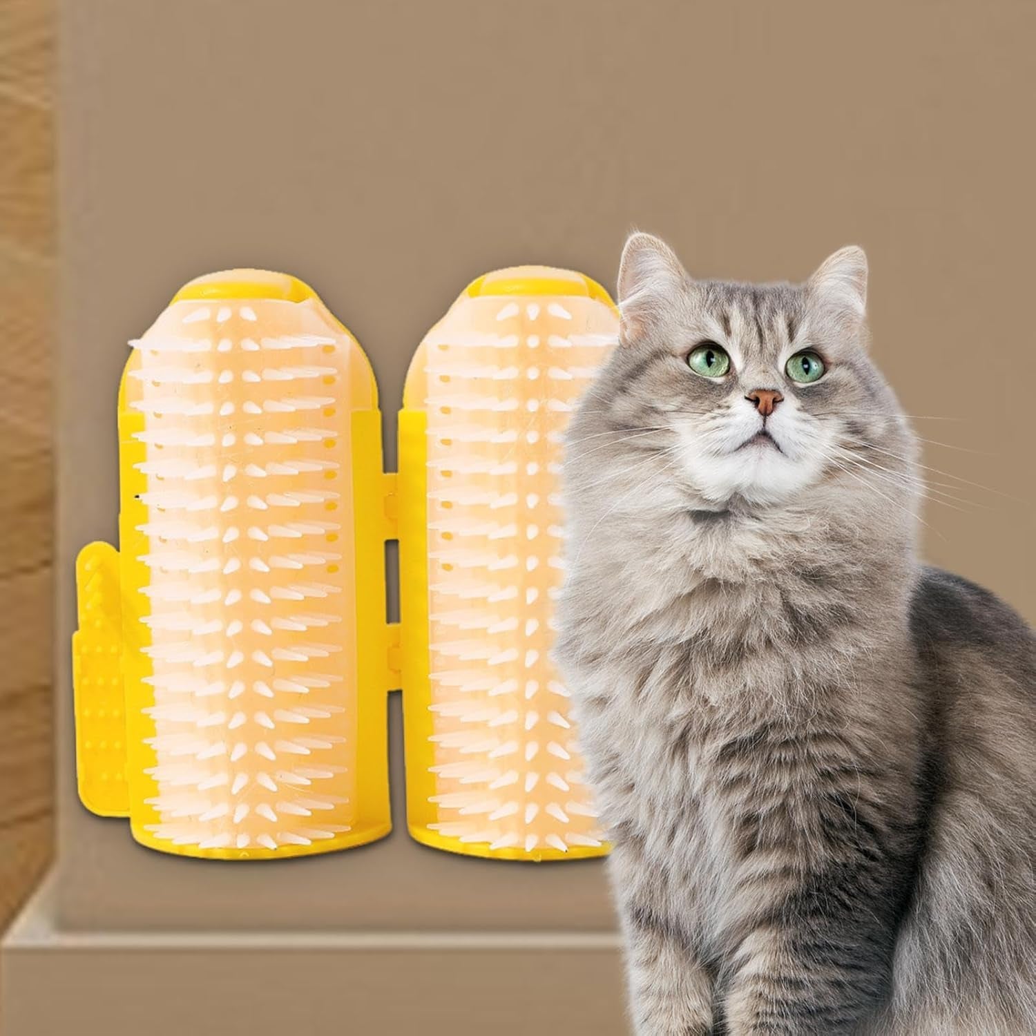 Cat Rubbing Corner | Corner Cat Scratcher,Cat Corner Brush, Grooming Cat Brush, Cat Corner Grooming Massage Brush Catnip Groomer