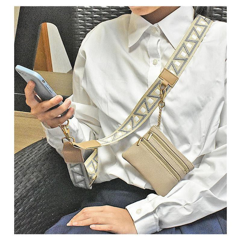 Adjustable Crossbody Phone Lanyard with Zippered Pouch - Clip and Go Strap for Phone and Wallet, Nal Cell Phone , Travel, Running, Shopping Cellphone Fashion Phone Strap Pgy Tech Creative Adjustable Universal Phone Lanyard