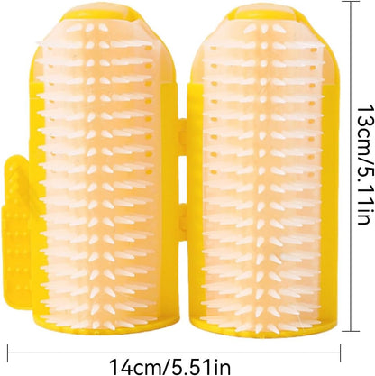 Cat Rubbing Corner | Corner Cat Scratcher,Cat Corner Brush, Grooming Cat Brush, Cat Corner Grooming Massage Brush Catnip Groomer