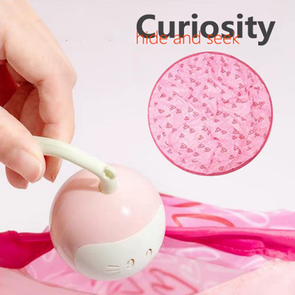 Interactive Cat Toys Automatic Electric Motion Undercover Moving Bouncing Rolling Ball Funny Interactive Pet Toy for Indoor Cat