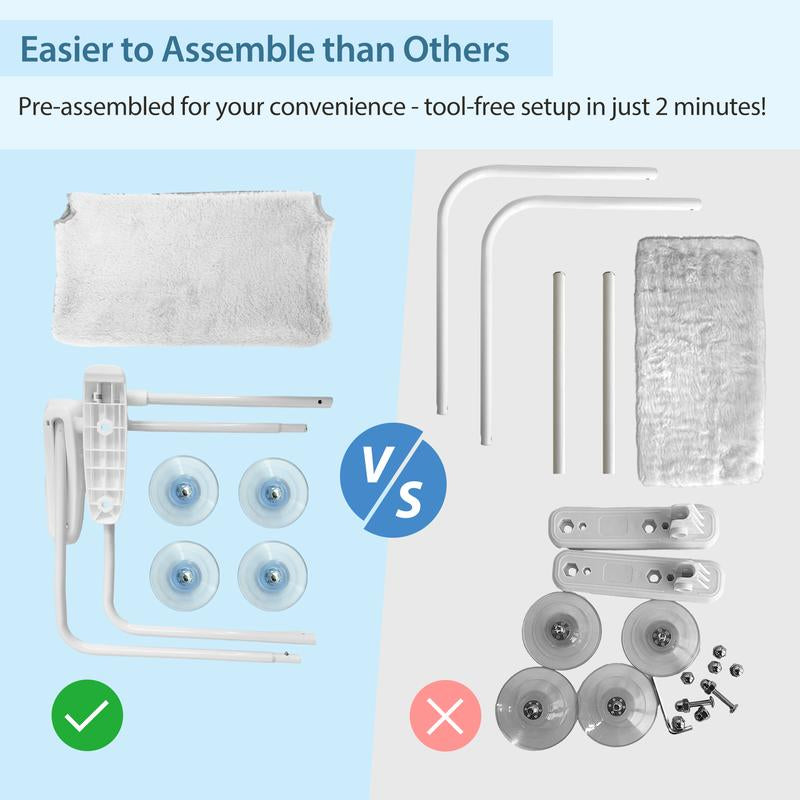 Cat Window Bed Cat Window Hammock – Cozy Reversible Fabric, Strong Suction, Easy Install