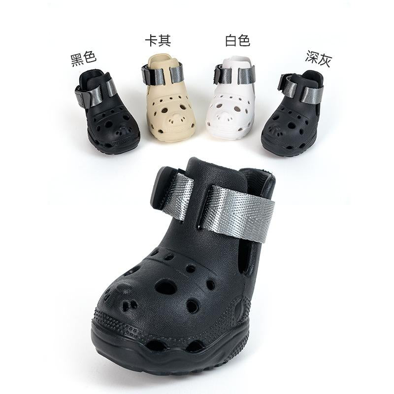 2025 New Dog Shoes Hole Shoes Spring and Summer Breathable Dog Sandals Outdoor Dog Paw Protection Soft Sole Pet Shoes