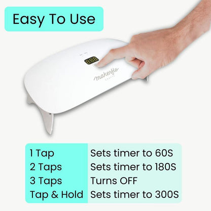 Makerflo UV Resin Lamp – 36W, 23 LED Bulbs, 365-405Nm Curing, USB-C Rechargeable, Wireless/Wired, 3 Timer Modes, Digital Display, Adjustable Legs – Perfect for Resin Crafts & Jewelry
